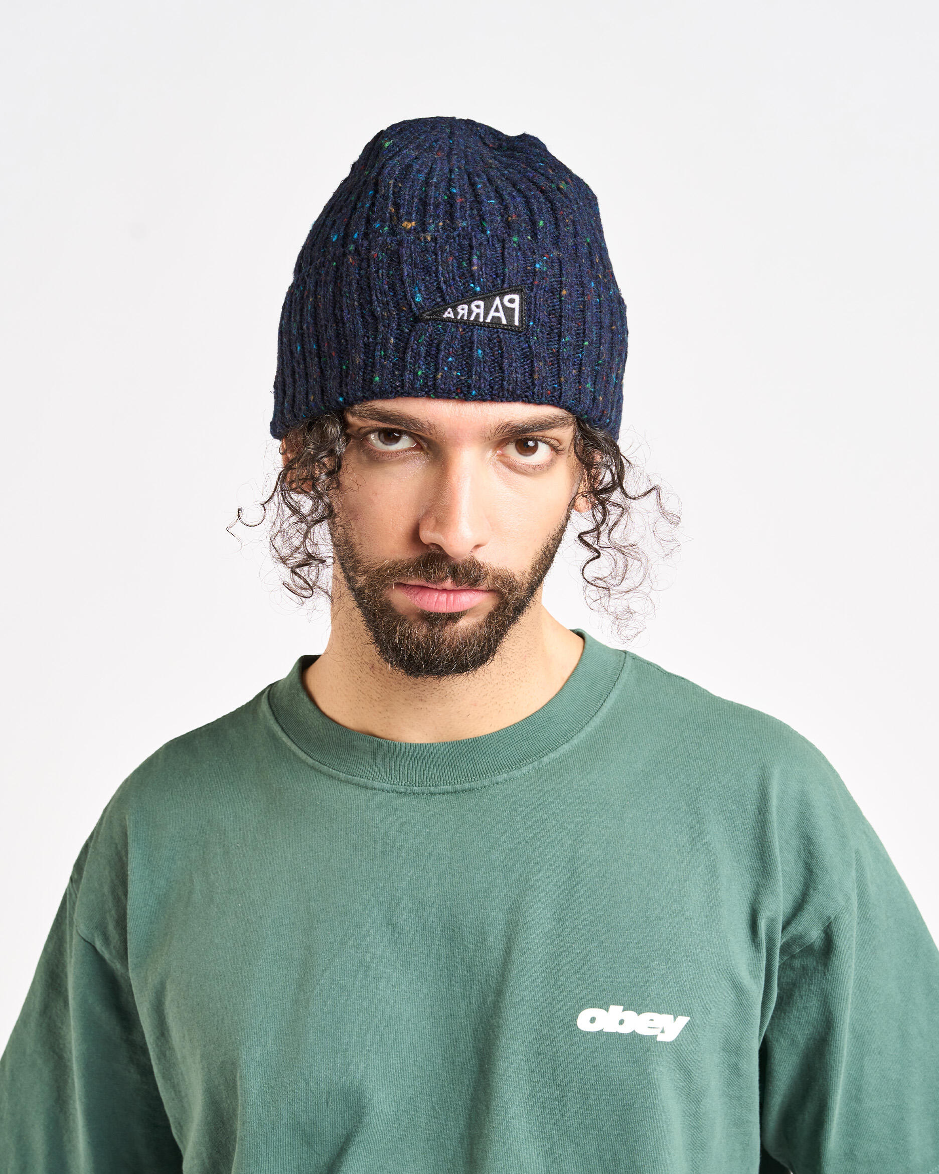 【限定値下げ】CROCHEANT Short Ribbon Beanie by Parra Reversed flag beanie | 54476 | AFEW STORE